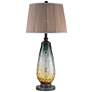 Dale Tiffany Boylen Smoky Ombre Green Glass LED Table Lamp