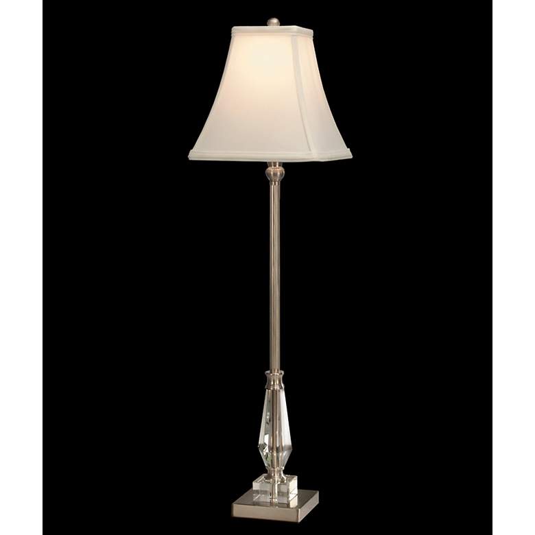 Image 1 Dale Tiffany Brushed Nickel Sieve Buffet Table Lamp