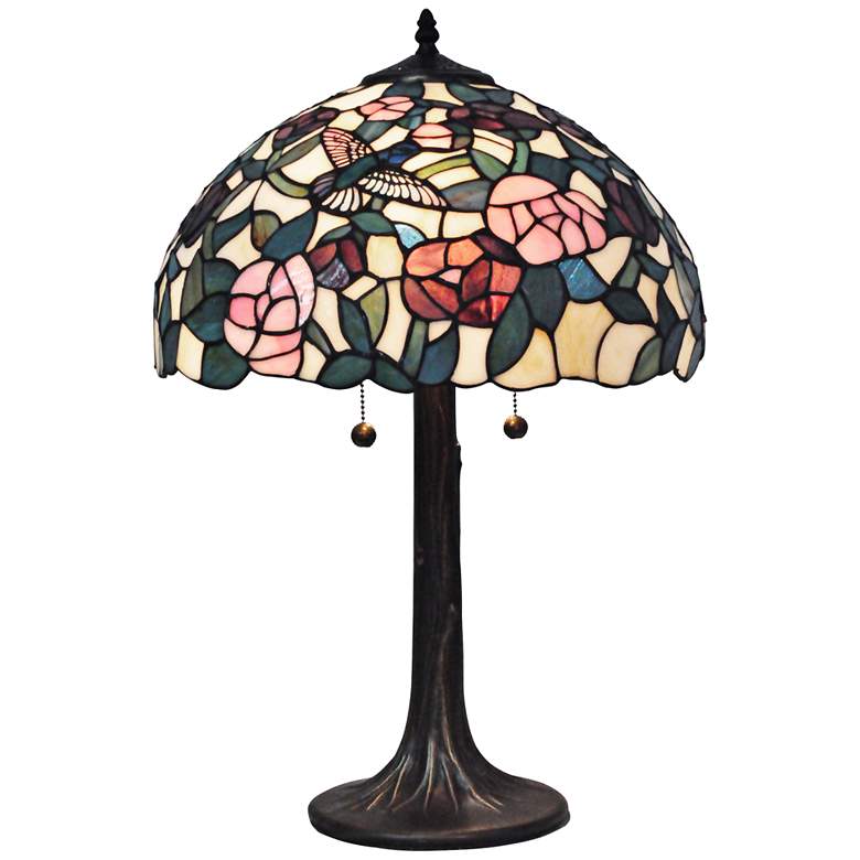 Image 1 Dale Tiffany Camilla Multicolor Art Glass 2-Light Table Lamp