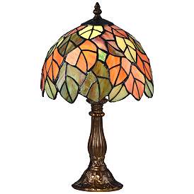 Image2 of Dale Tiffany Cape Reinga 15" High Bronze Tiffany-Style Accent Lamp