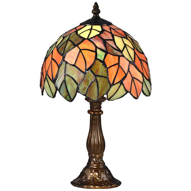 Image 2 Dale Tiffany Cape Reinga 15 inch High Bronze Tiffany-Style Accent Lamp