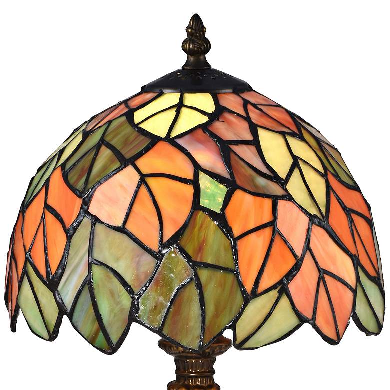 Image 4 Dale Tiffany Cape Reinga 15 inch High Bronze Tiffany-Style Accent Lamp more views
