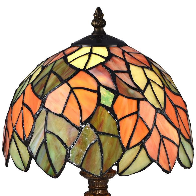 Image 4 Dale Tiffany Cape Reinga 15" High Bronze Tiffany-Style Accent Lamp more views