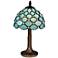 Dale Tiffany Castle Point 15" High Blue Tiffany-Style Accent Lamp