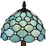 Dale Tiffany Castle Point 15" High Blue Tiffany-Style Accent Lamp