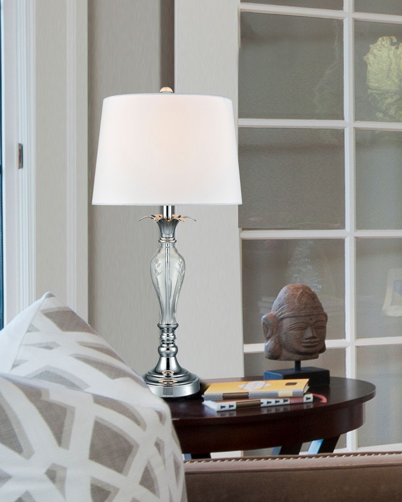 Image 2 Dale Tiffany Charlotte 27" Traditional Glass Crystal Table Lamp more views