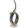 Dale Tiffany Cieza 14 1/2"H Multi-Color Art Glass Sculpture