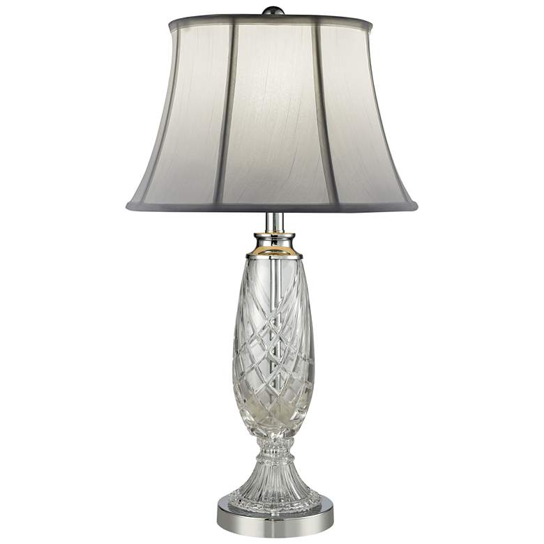 Image 1 Dale Tiffany Claven Polished Chrome and Crystal Table Lamp