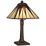 Dale Tiffany Cooper 13 3/4" Hand-Rolled Art Glass Accent Lamp