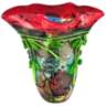 Dale Tiffany Creeping Jenny Multi-Color 14"W Art Glass Vase
