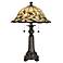 Dale Tiffany Donavan 23" High Vine and Leaf Art Glass Table Lamp