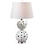 Dale Tiffany Encore 27 1/2" Stacked Snowball White Ceramic Table Lamp