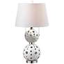 Dale Tiffany Encore Stacked Snowball White Table Lamp