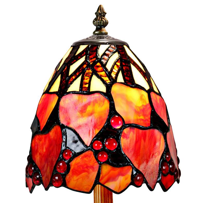 Image 4 Dale Tiffany Estelle 13"H Antique Bronze Accent Table Lamp more views