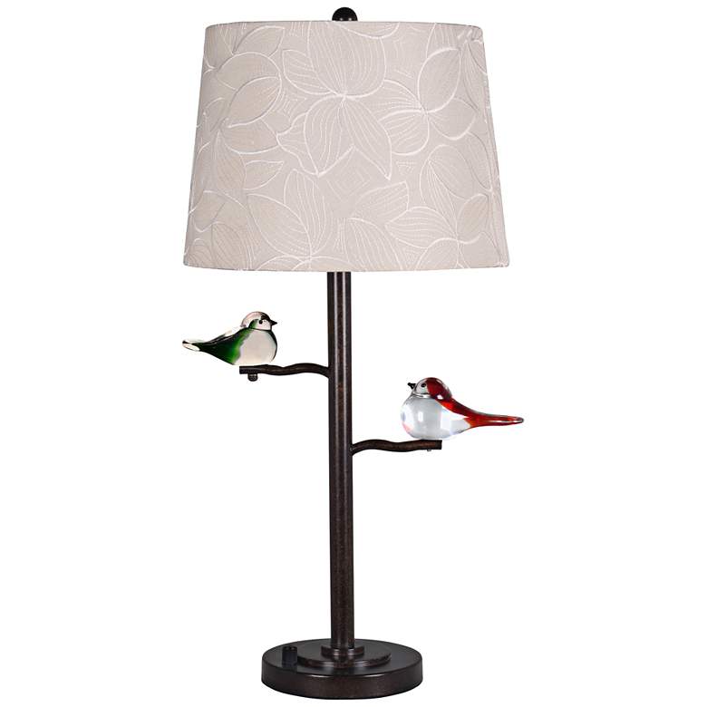 Image 1 Dale Tiffany Finch LED Oil Rubbed Bronze Metal Table Lamp