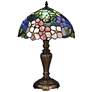 Dale Tiffany Fox Peony 19" High Bronze Tiffany-Style Accent Table Lamp