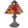 2_Dale Tiffany Fruit 11"H Antique Brass Art Glass Table Lamp