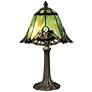 2_Dale Tiffany Haiawa 16"H Brass and Green Accent Table Lamp