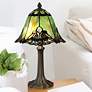 1_Dale Tiffany Haiawa 16"H Brass and Green Accent Table Lamp