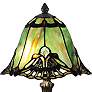 3_Dale Tiffany Haiawa 16"H Brass and Green Accent Table Lamp more views