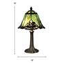 6_Dale Tiffany Haiawa 16"H Brass and Green Accent Table Lamp more views