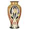 Dale Tiffany Hand-Painted Porcelain 15" High Vase