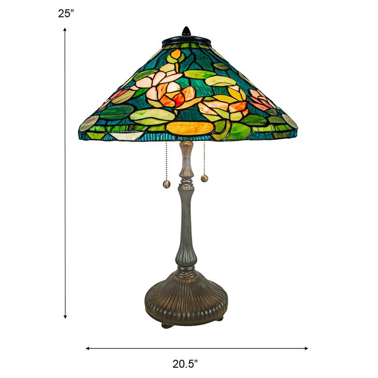 Image 4 Dale Tiffany Huntington Burnished Fieldstone Table Lamp more views