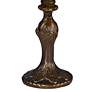 Dale Tiffany Indian Rose 14 1/2" High Bronze Tiffany-Style Table Lamp