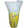 Dale Tiffany Ivy Flow Multi-Color 13 3/4"H Art Glass Vase