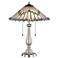 Dale Tiffany Jensen 21 1/2" Brushed Nickel Tiffany-Style Table Lamp