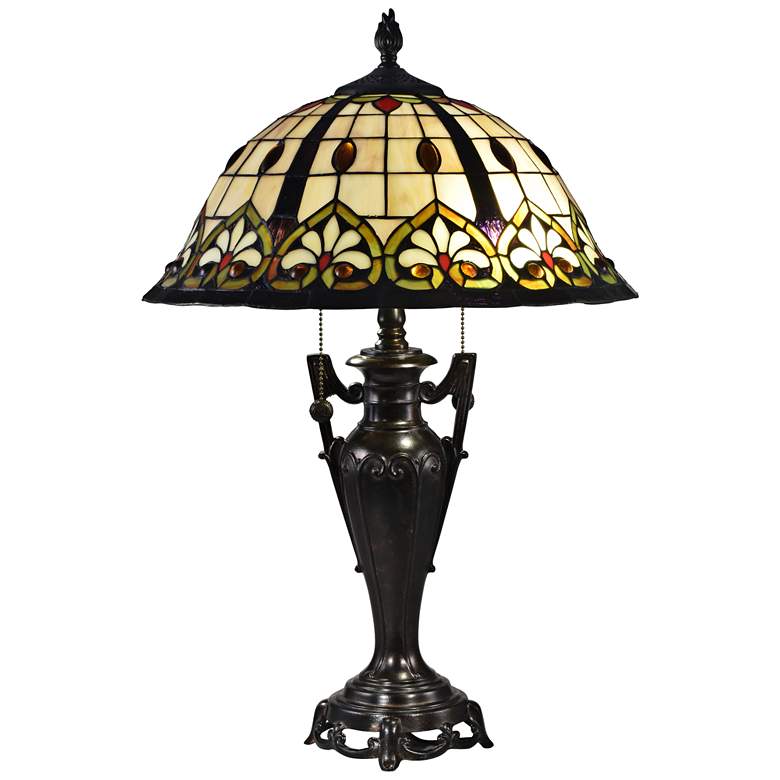 Image 1 Dale Tiffany Kerne Fieldstone Tiffany-Style Table Lamp