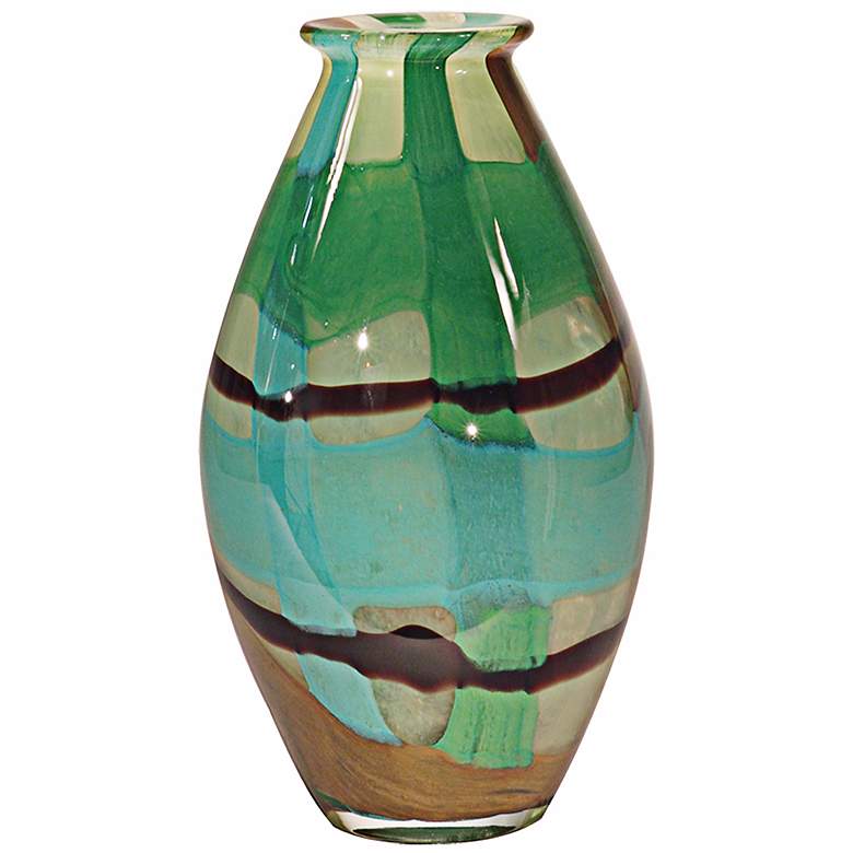 Image 1 Dale Tiffany La Mesa Oval Hand-Blown Art Glass Vase