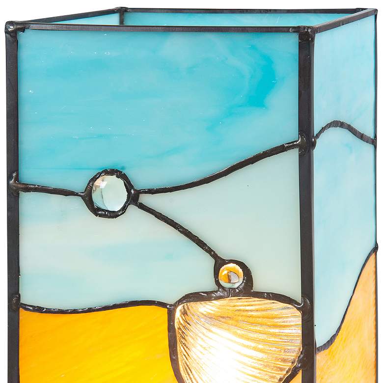Image 2 Dale Tiffany La Rochelle 10" Coastal Tiffany-Style Glass Accent Lamp more views