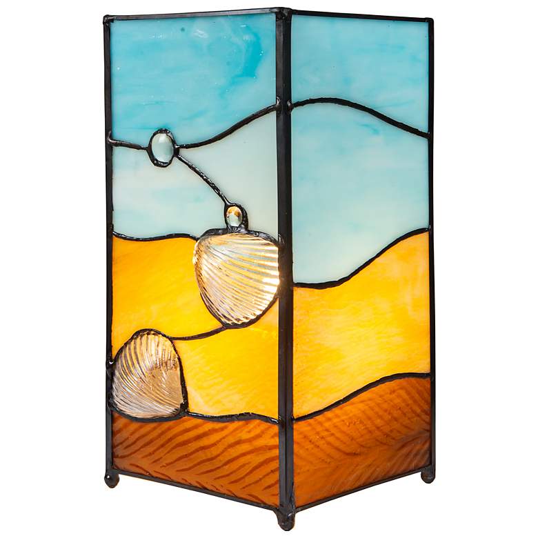 Image 4 Dale Tiffany La Rochelle 10" Coastal Tiffany-Style Glass Accent Lamp more views