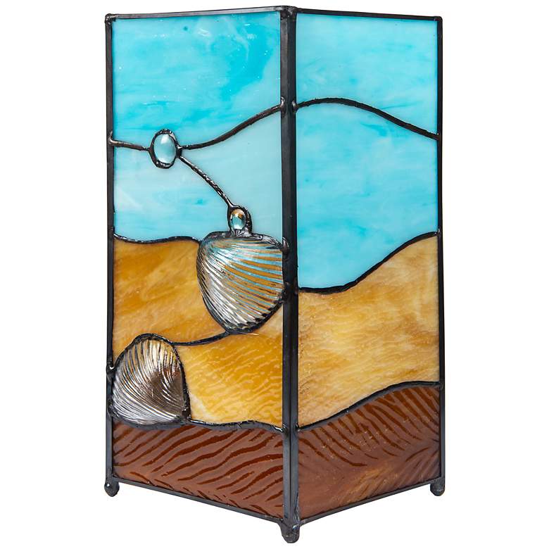 Dale Tiffany La Rochelle 10" Coastal TiffanyStyle Glass Accent Lamp