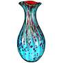 Dale Tiffany Lagood Hand-Blown Art Glass 15 1/2" High Vase