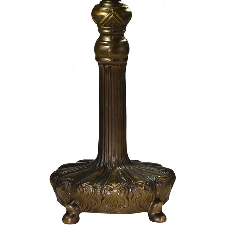 Image 3 Dale Tiffany Mayor Island 19 1/2" Bronze Tiffany-Style Accent Lamp more views