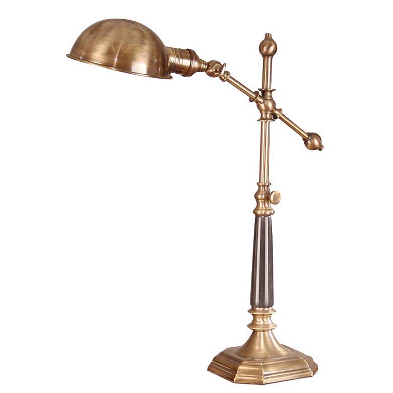 Image 1 Dale Tiffany Metal Art Series Brass Balance Arm Desk Lamp
