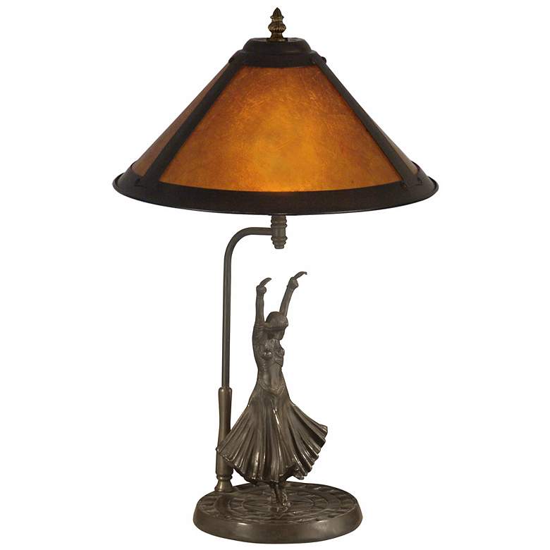 Image 1 Dale Tiffany Mica Dancer Antique Bronze Table Lamp