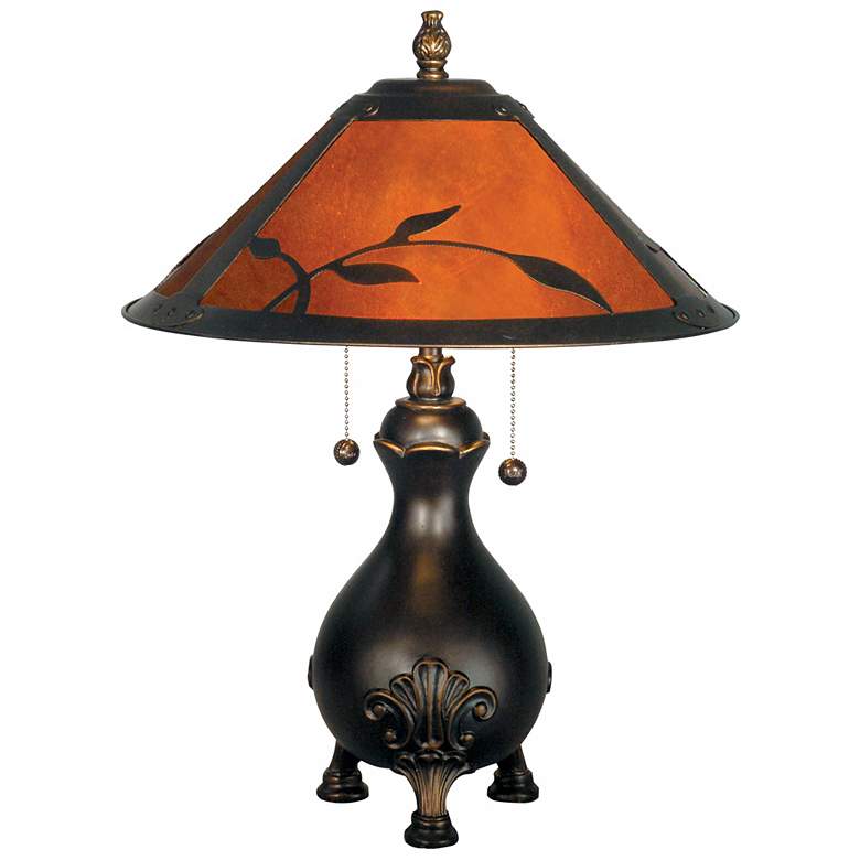 Image 1 Dale Tiffany Mica Leaves Table Lamp