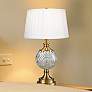 1_Dale Tiffany Mitre Antique Bronze and Crystal Table Lamp