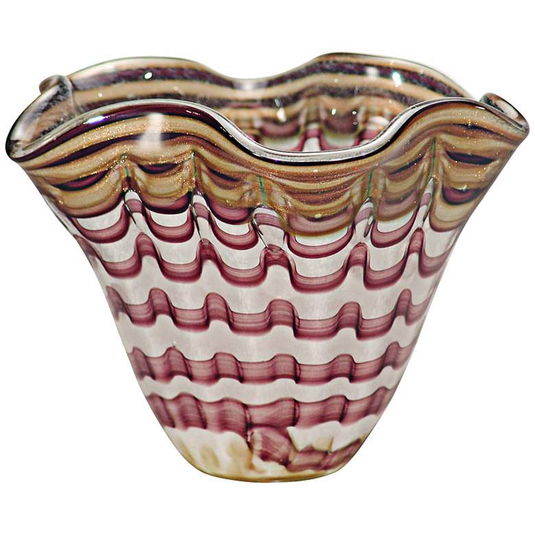 Image 1 Dale Tiffany Napa Vino Hand-Blown Art Glass Bowl
