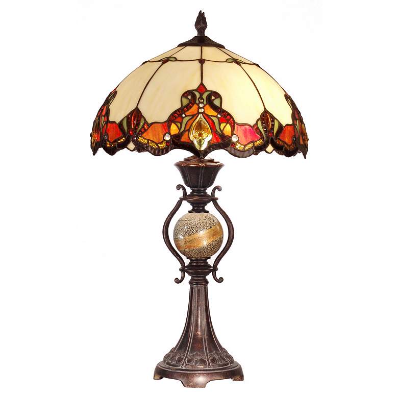 Image 1 Dale Tiffany North Cape Art Glass Table Lamp