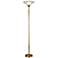 Dale Tiffany Optic Antique Brass Torchiere Floor Lamp