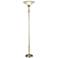 Dale Tiffany Optic Crystal Nickel Torchiere Floor Lamp