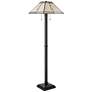 Dale Tiffany Parkdale 64" High Tiffany-Style Art Glass Floor Lamp
