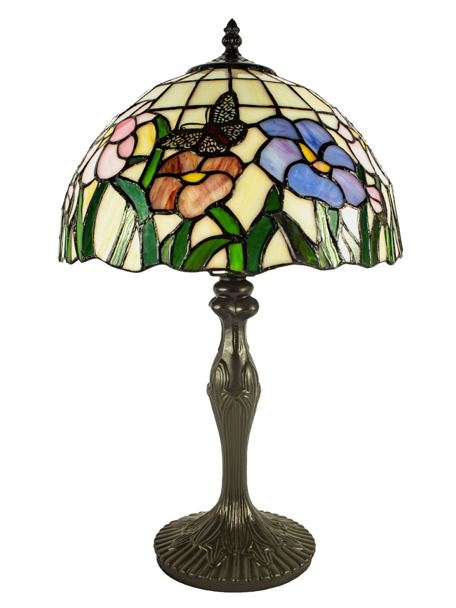 Image 7 Dale Tiffany Pazio 19 1/2"H ‎Bronze Floral Butterfly Table Lamp more views