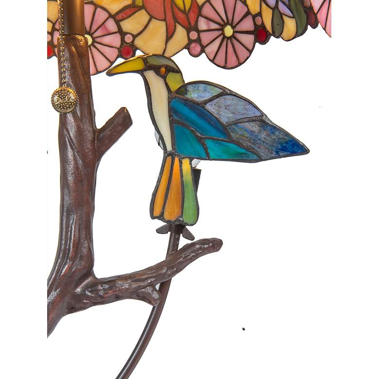 Image 5 Dale Tiffany Perched Hummingbirds Antique Bronze Table Lamp more views