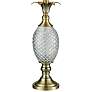 Dale Tiffany Pineapple Antique Brass and Crystal Table Lamp