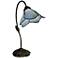 Dale Tiffany Poelking Blue Lily 19" High Art Glass Accent Lamp